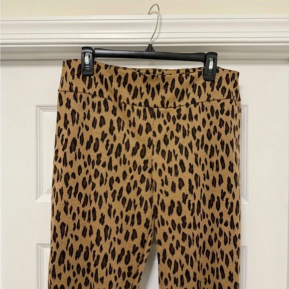New York & Company Animal Print Pull on Bootcut Pants - Picture 2 of 6